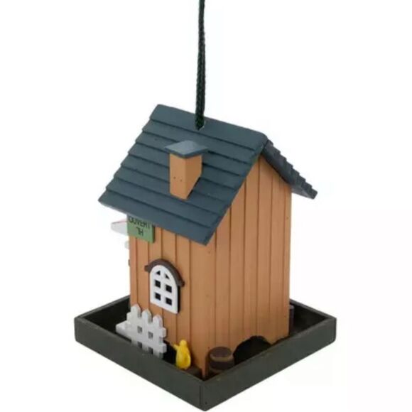 Cafe Wood Bird Feeder - Picture 3 of 3